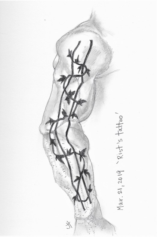 March 2019 'Rist's tattoo'paperback